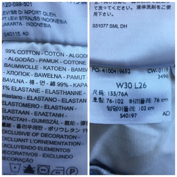 Levi’s Wedgie Straight Ankle Crop High Rise Light Wash Blue Denim Jeans Size 30 - Picture 11 of 17